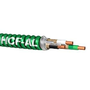 WIREHCF-12/2-CU-STL-GRN-JKT-250CL Copper Conductor Steel Armored MC Health Care Facilities Cable 12/2 250-ft Coil Green