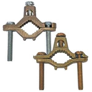 Galvan Electrical G2124 Copper Alloy Bolted Waterpipe Ground Clamp 2-1/2 - 4-Inch 10-AWG Solid - 4-AWG Stranded