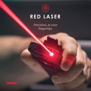 Nebo Tools 6859 Pocket Light With Red Laser Pointer And Power Bank 700-Lumens Slim+