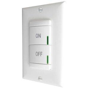 Lithonia Lighting NPODM-WH Single Gang Switch Box/Low Voltage Ring/Wallmount nPODM Series WallPod White Sensor Switch nLight