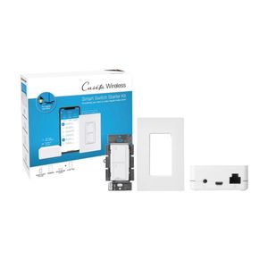 Lutron P-BDG-PKG1WS Smart Switch Starter Kit With Smart Bridge 120-Volt