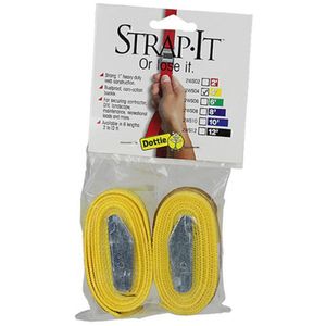 Dottie 2WS04 Nylon Heavy-Duty Tie Down Web Strap 4-ft Yellow 2-Piece Hang-Up Display Pack Strap-Its