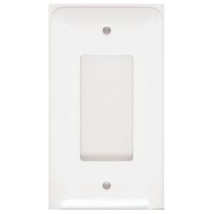 Mulberry 76401 Steel Princess Size 1-Gang GFI Block Wallplate 1-Block Duplex/GFI Receptacle White