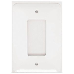 Mulberry 76761 Steel Maxi Size 1-Gang GFI Block Wallplate 1-Block Duplex/GFI Receptacle White