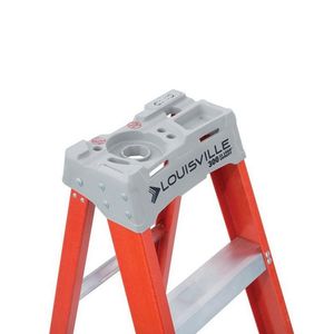 Louisville Ladder FS1506 Fiberglass 5 Standard Step Ladder 6-ft x 22-3/8-Inch