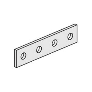 Gregory G205 Electrogalvanized Carbon Steel 4-Hole Splice Plate 7-1/4-Inch x 1-5/8-Inch G-Strut