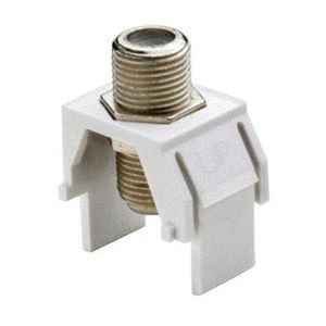 Pass & Seymour WP3479-WH Non-Recessed Keystone Insert F-Type Connector White