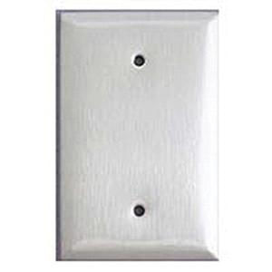 Mulberry 97151 430 Stainless Steel Box Mount Standard Size 1-Gang Blank Wallplate