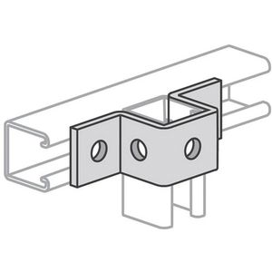 Power Strut PS-613-EG Electrogalvanized Steel 5-Hole U-Support