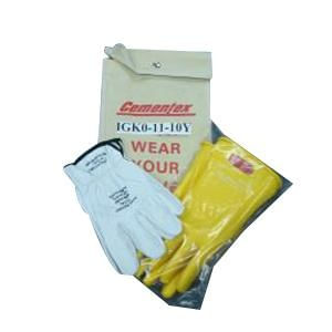 Cementex IGK0-11-10Y Class 0 Insulating Glove Kit Size 10 Natural Rubber Yellow