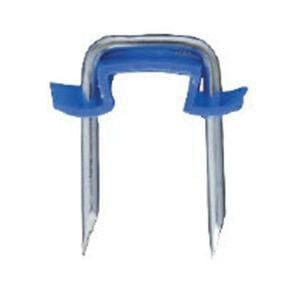 Briscon SN-40-IB-2500 Blue Zinc Plated Low Carbon Steel Cable Staple 1 Inch Length x 1/2 Inch Width