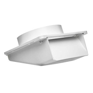 Lambro 143W Under Eave Vent 4-Inch White Plastic