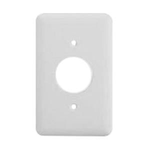 Mulberry 76791 Steel Maxi Size 1-Gang Wallplate 1-Single Receptacle White