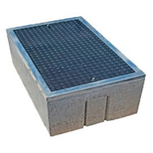 Jensen Precast HT1017-B Galvanized Steel Welded Frame Concrete Traffic Pull Box 17-Inch x 10-Inch x 12-Inch