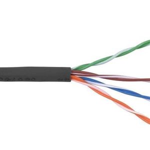 Solid Category 6e Cable 23/4P Black