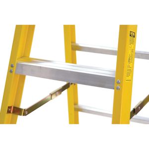 Werner Ladder 6108 Fiberglass Type IA Step Ladder 8-ft Yellow 300 lb HolsterTop