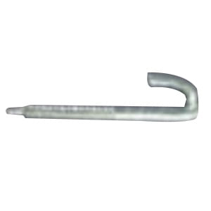 M&W Electric MW1020 Hot Dipped Galvanized Fetter Drive Hook 7/16-Inch x 4-3/4-Inch