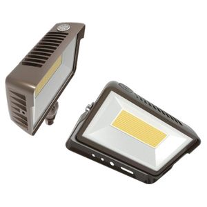 Keystone KT-FLED60-R1A-UNV-8CSB-VDIM General-Purpose Non-Cut Off Wide Distribution LED Compact Flood Light 60-Watt 120 - 277-Volt Bronze XFiT