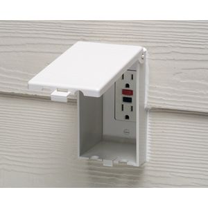 Arlington DBVM1W Textured UV Rated Plastic 1-Gang Recessed Non-Metallic Low Profile Box 7.012-Inch x 9.058-Inch x 5.16-Inch 22-Cubic-Inch In-Box
