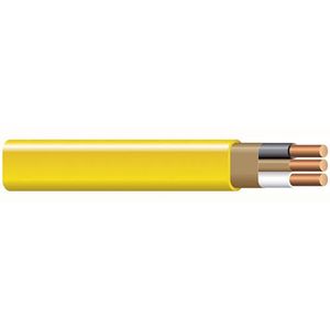 Solid Copper Type NM-B Non-Metallic Sheathed Cable With Grounding 12/2 250-ft Coil Yellow