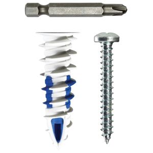 Dottie WDPK10 Reinforced Nylon/Acetal Self-Drilling Anchor Kit #10 x 1-3/4-Inch