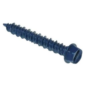 Metallics CSH30F Blue Slotted Self-Tapping Concrete Screw Anchor 1/4-Inch x 2-1/4-Inch