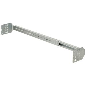 Arlington SL24 Silver Steel Adjustable Slide Bar 15 - 24-Inch