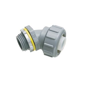 Arlington NMLT45150 UV-Rated Plastic Non-Metallic 45-Degree Liquidtight Connector 1-1/2-Inch