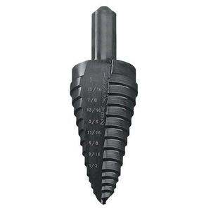 Lenox Tools 30882VB2 Steam Oxide Coated Metal Knockout Step Drill Bit 1/2 - 1-Inch Vari-Bit