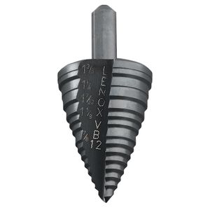 Lenox Tools 30912VB12 Steam Oxide Coated Metal Knockout Step Drill Bit 7/8 - 1-3/8-Inch Vari-Bit