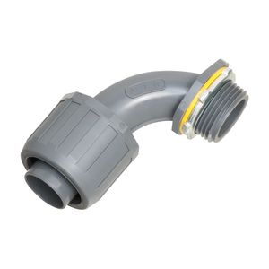 Arlington NMLT9010 UV Rated Plastic Non-Metallic 90-Degree Liquidtight Connector 1-Inch Snap2IT