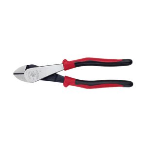 Klein Tools J248-8 High Leverage Angled Head Diagonal Cutting Plier 8-1/8-Inch Black/Red Journeyman