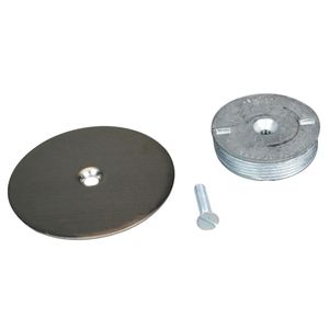 Wiremold 1043S Stainless Steel Abandon Blanking Plate Assembly With Threaded Base 3-1/2-Inch Dia Multiplex 525 Series