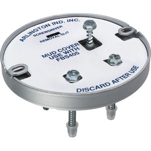 Arlington FBS407 Steel Pan Ceiling Fan/Fixture Mounting Box 4.25-Inch x 0.66-Inch 8-Cubic-Inch