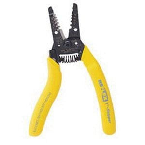 Ideal Industries 45-615 Locking Pawl Wire Stripper 16-8-AWG 18-10-AWG Yellow Reflex Super T-Stripper