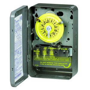 Intermatic T101 ON/OFF T100 Series Mechanical Timer Switch 120-Volt AC 40-Amp 24 Hour