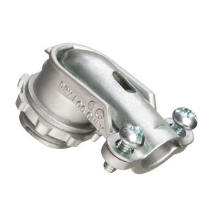 Arlington 856 Die Cast Zinc Non-Insulated Throat 90-Degree Connector 2-Inch