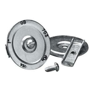 Gardner Bender KO708 Galvanized 16 Gauge Cold-Rolled Steel Bolt-On Knockout Seal 3-Inch