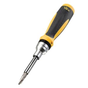 Ideal Industries 35-688 Chrome Vanadium Steel 21-In-1 Screwdriver Yellow/Black Twist-a-Nut