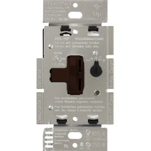 Lutron AYCL-153P-BR 120-Volt at 60-Hz 1-Pole 3-Way Preset Dimmer Brown Ariadni CL