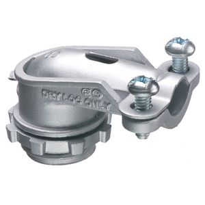 Arlington 85A Die Cast Zinc Insulated Throat 90-Degree Connector 3/8-Inch