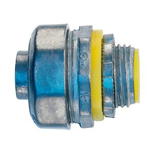 Crouse-Hinds LT100DC Natural Die Cast Zinc Non-Insulated Liquidtight Straight Connector 1-Inch