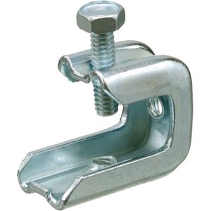 Arlington BC25 Steel Square Head Beam Clamp 1/4-20 Threaded Rod 0.608-Inch Jaw Opening Plated