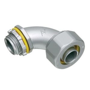 Arlington LT90150 Die Cast Zinc 90-Degree Liquidtight Connector 1-1/2-Inch