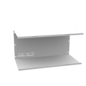 Milbank 121224-GSC1-NK ANSI 61 Gray Polyester Powder Coated G90 Gauge Steel Lay-In Wireway 24-Inch x 12-Inch x 12-Inch
