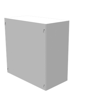 Milbank 12126-SC1-NK NEMA 1 Polyester Powder Coated Steel Screw Cover Junction Box Without Knockout 12-Inch x 12-Inch x 6-Inch ANSI 61 Gray