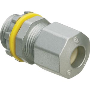Arlington LPCG757Z Straight Low Profile Strain Relief Cord Connector 3/4-Inch 0.385 - 0.75-Inch