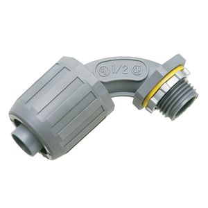 Arlington NMLT907 UV Rated Plastic Non-Metallic 90-Degree Liquidtight Connector 3/4-Inch Snap2IT