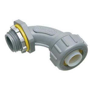 Arlington NMLT90150 UV Rated Plastic Non-Metallic 90-Degree Liquidtight Connector 1-1/2-Inch