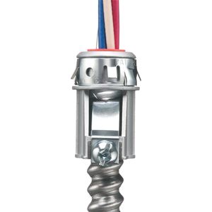 Arlington 7510AST Die Cast Zinc Connector With Insulated Throat 3/4-Inch Snap2IT